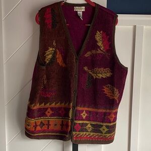 Sigrid Olsen Sport Multicolor Sweater Vest